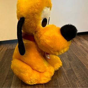 Vintage Disney Parks Sitting Pluto Push 10”
